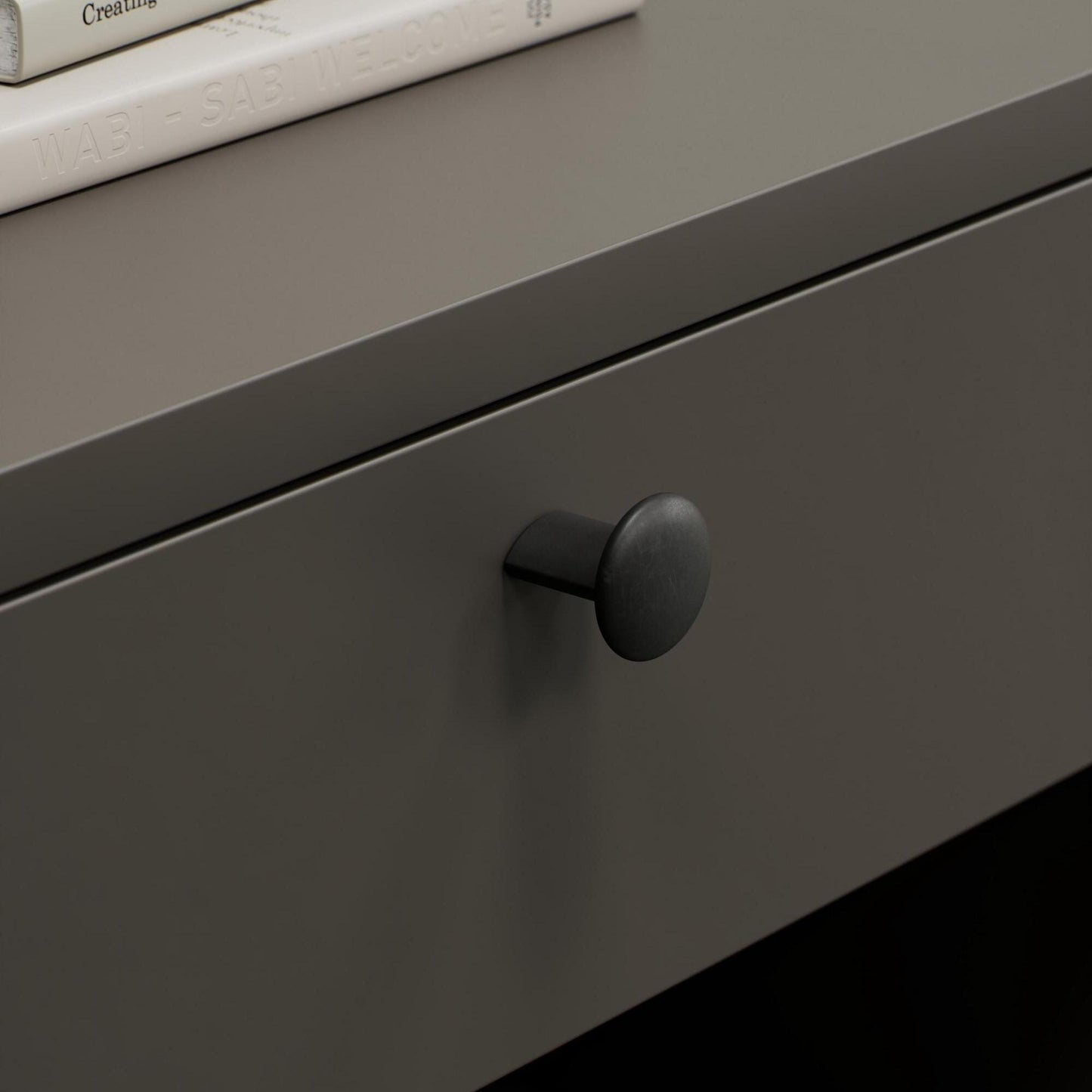 Furnipart Recycled Handle & Knob Volumi Black Sea Plastic Eco Friendly