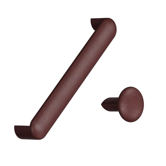 Furnipart Recycled Handle & Knob Volumi Matt Maroon Red Sea Plastic Eco Friendly