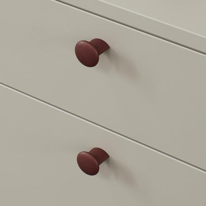 Furnipart Recycled Handle & Knob Volumi Matt Maroon Red Sea Plastic Eco Friendly