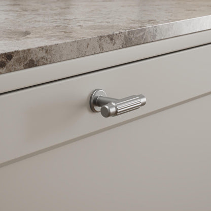 Furnipart Villa Fluted Handle & Knob Inox 128mm 192mm Round Knob T- Knob