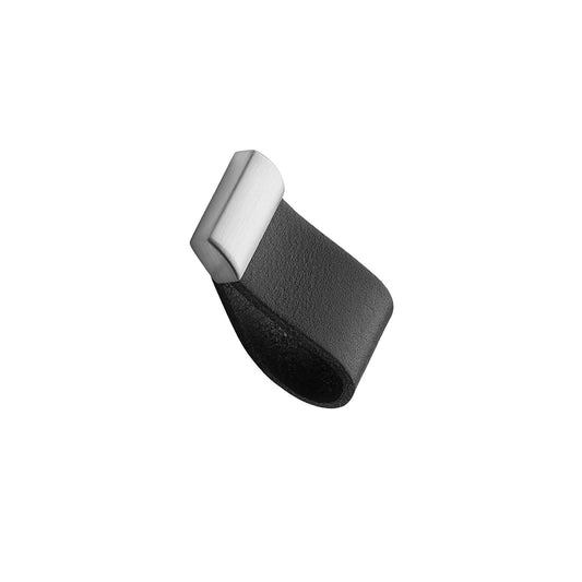 Furnipart Strap Black Leather & Inox Knob