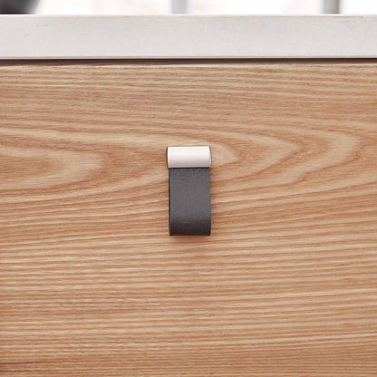 Furnipart Strap Cognac Leather & Inox Knob