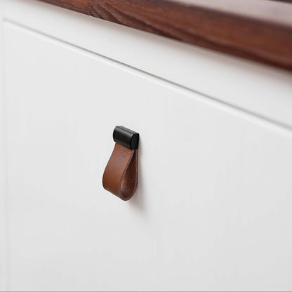 Furnipart Strap Cognac Leather & Black Knob