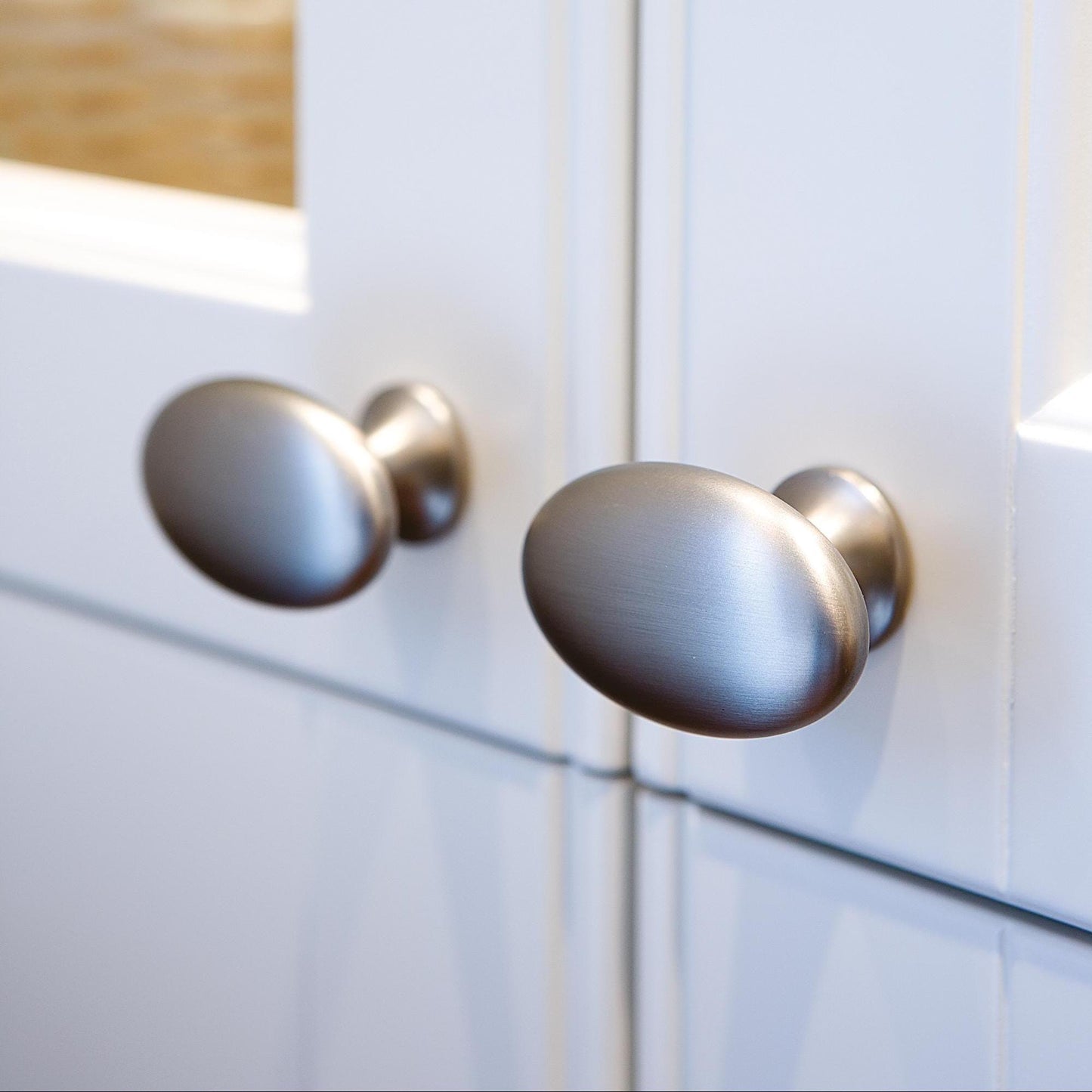 Furnipart Oval Simple Knob Inox with Pins