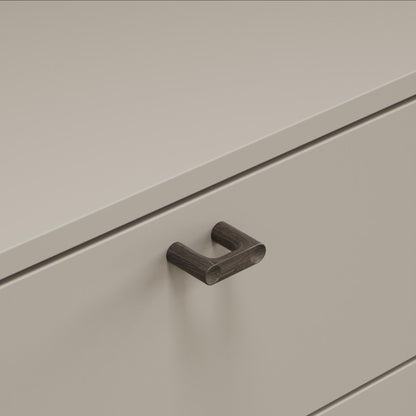 Furnipart Punto Handle & Knob 160mm Dark Brown Oak