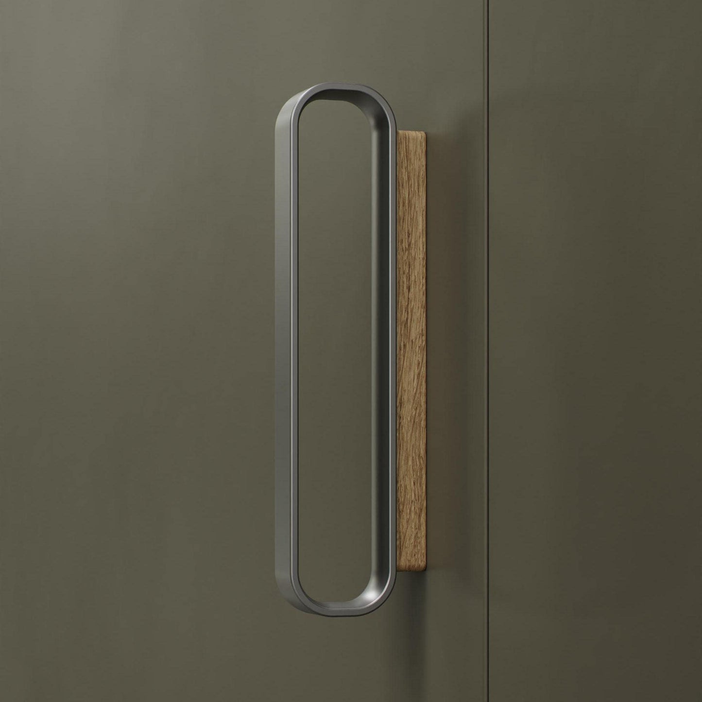 Furnipart Race Clear Lacquered Oak & Inox Wood Handle 32mm 96mm