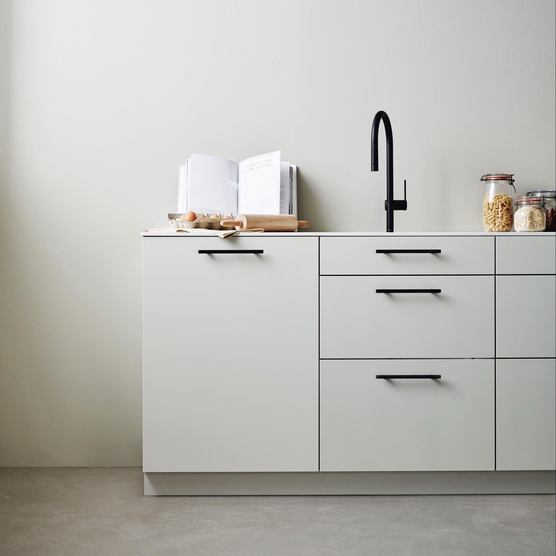 Furnipart Transit Handle & Knob Matt Black 160mm