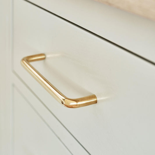 Furnipart Tubular Handle Untreated Brass 96mm & 128mm