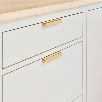 Furnipart Patina Profile Handle Untreated Brass 45mm & 120mm