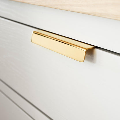 Furnipart Patina Profile Handle Untreated Brass 45mm & 120mm
