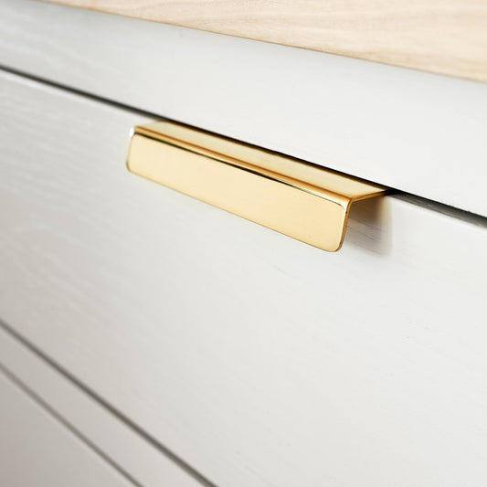 Furnipart Patina Profile Handle Untreated Brass 45mm & 120mm