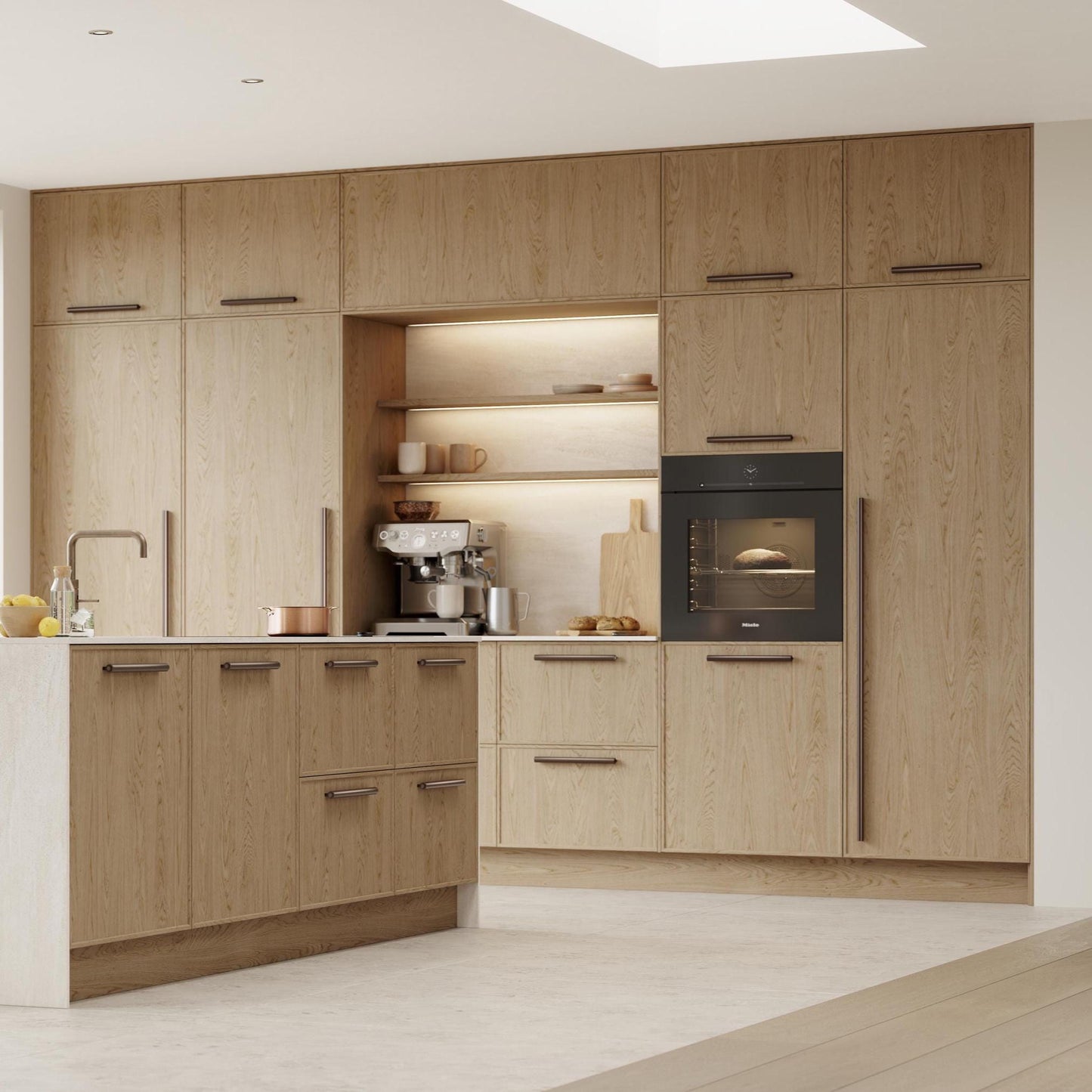 Furnipart Lucente Matt Bronze Handle 100mm 300mm & 1200mm