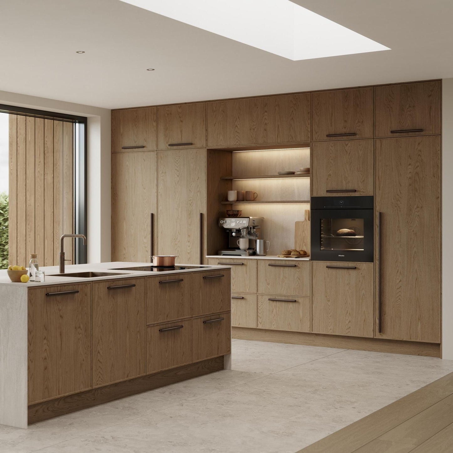 Furnipart Lucente Matt Bronze Handle 100mm 300mm & 1200mm