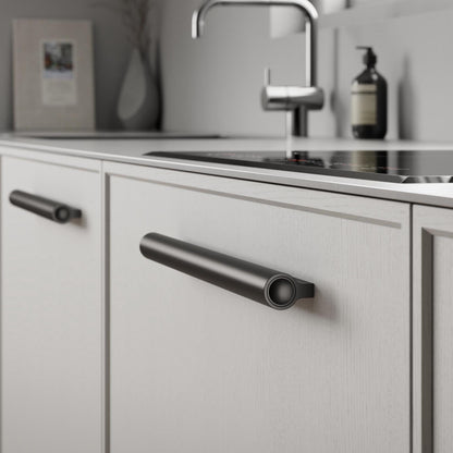 Furnipart Lucente Matt Black Handle 100mm 300mm & 1200mm