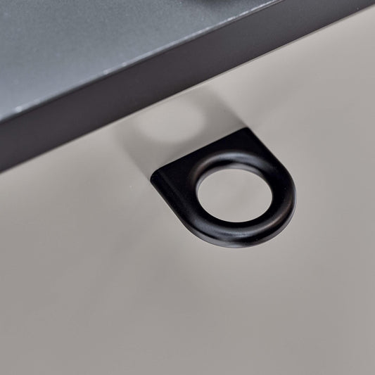 Furnipart Luck Matt Black Handle & Knob 32mm 160mm