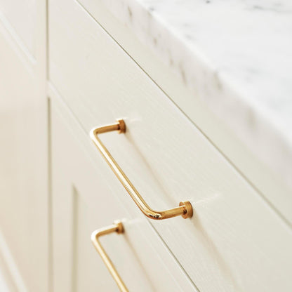 Furnipart Lounge Handle Untreated Brass Polished 128mm & 160mm