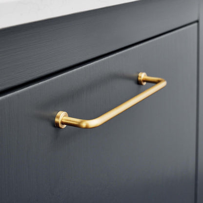 Furnipart Lounge Handle Polished Brass 128mm & 160mm