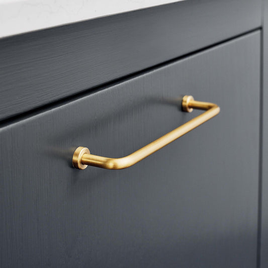 Furnipart Lounge Handle Polished Brass 128mm & 160mm