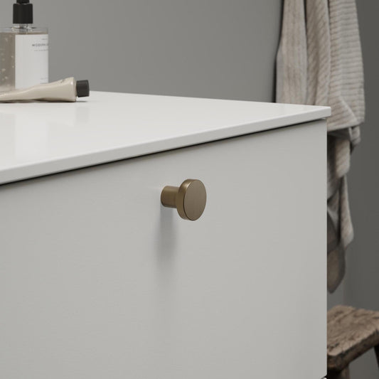 Furnipart Dot Round Knob Patinated Brass 30mm