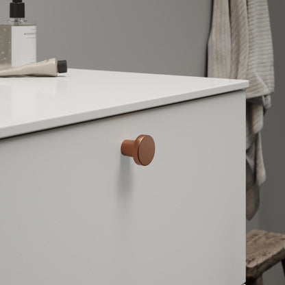 Furnipart Dot Round Knob Brushed Copper 30mm