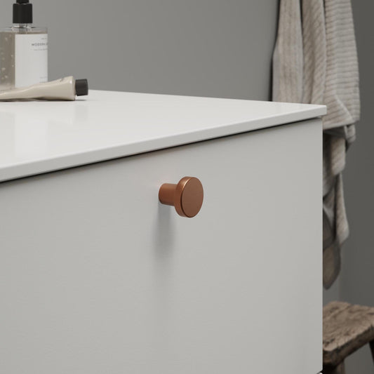 Furnipart Dot Round Knob Brushed Copper 30mm