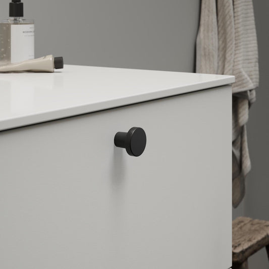 Furnipart Dot Round Knob Matt Black 30mm