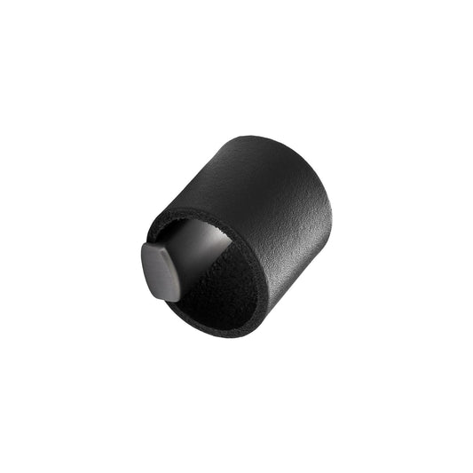 Furnipart Drum Leather Knob Black & Inox 32mm