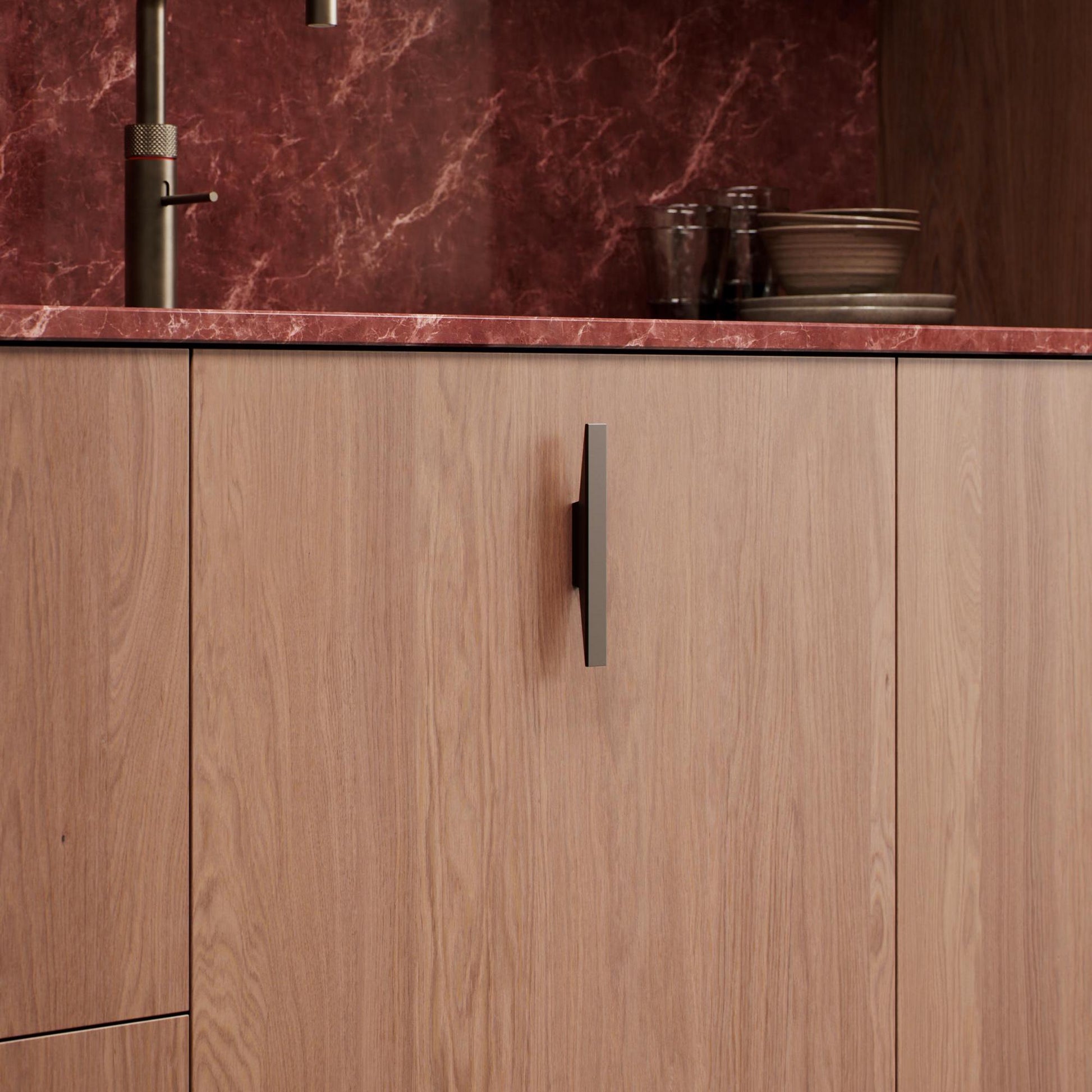 Furnipart Facet Handle Matt Bronze 32mm, 96mm & 160mm