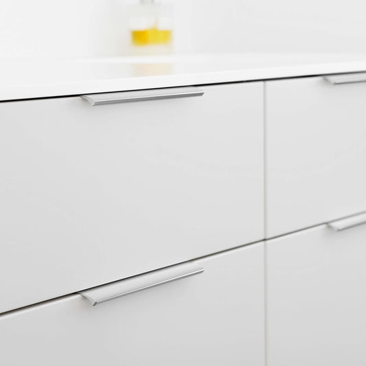 Furnipart Edge Straight Bright Anodised Profile Trim Handle 40mm 200mm 350mm