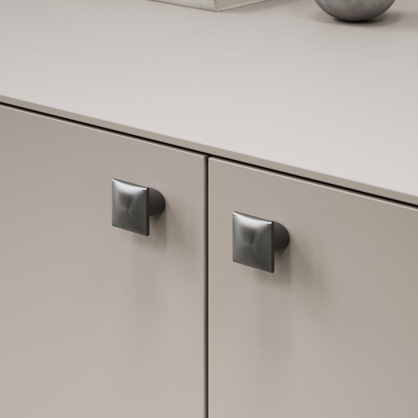 Furnipart Flow Gun Metal Handle 160mm, 320mm & Knob