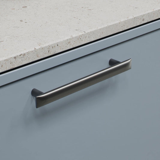 Furnipart Flow Gun Metal Handle 160mm, 320mm & Knob