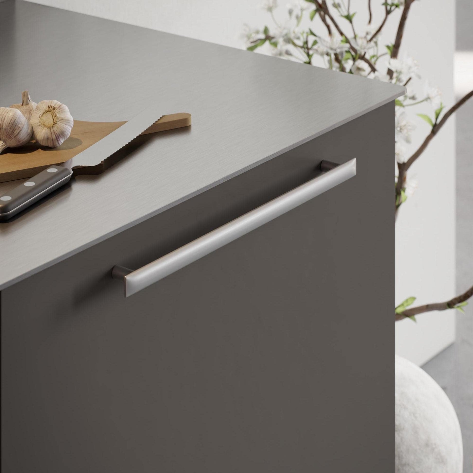 Furnipart Flow Inox Handle 160mm, 320mm & Knob