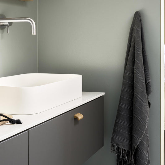 Furnipart Glove Oak Clear Lacquered Wooden Handle & Knob 32mm 160mm