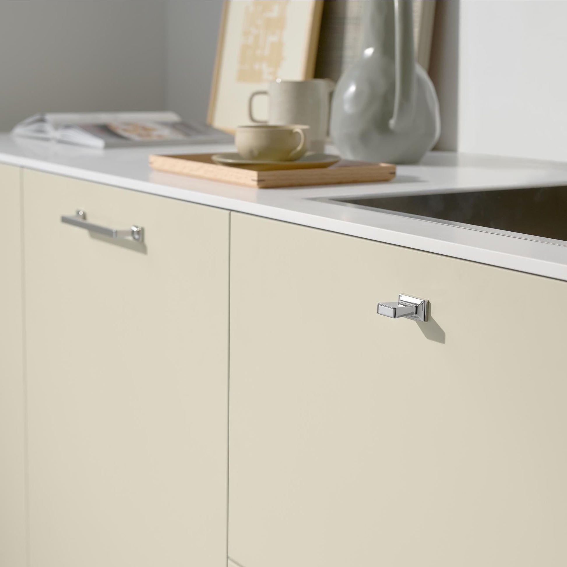Furnipart Heritage Bright Nickel Handle 160mm, 320mm & Knob