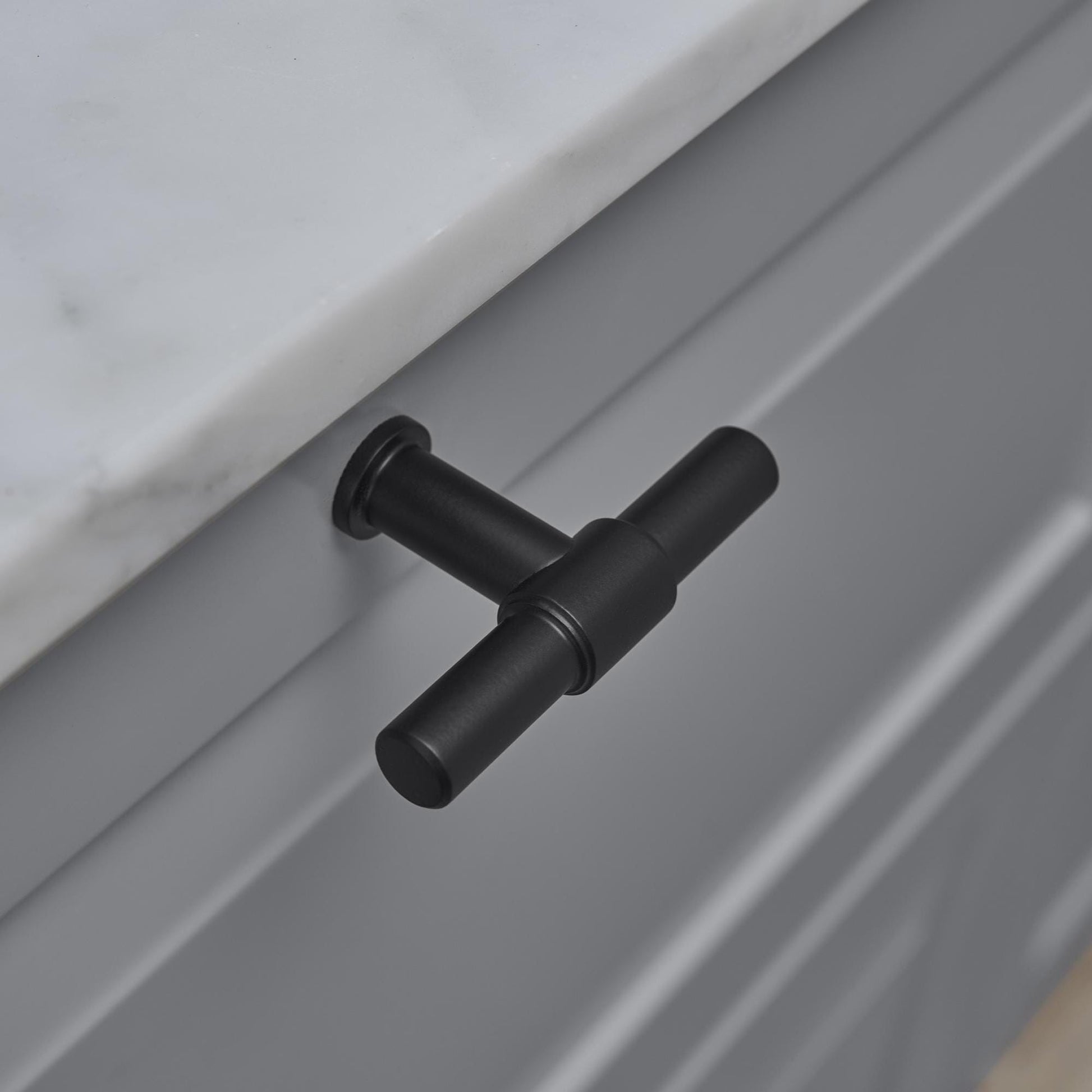 Furnipart Knot T-Knob Matt Black Stainless Steel