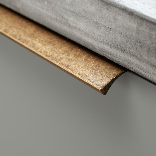 Furnipart Edge Straight Antique Brass Profile Trim Handle 40mm 100mm 200mm 350mm