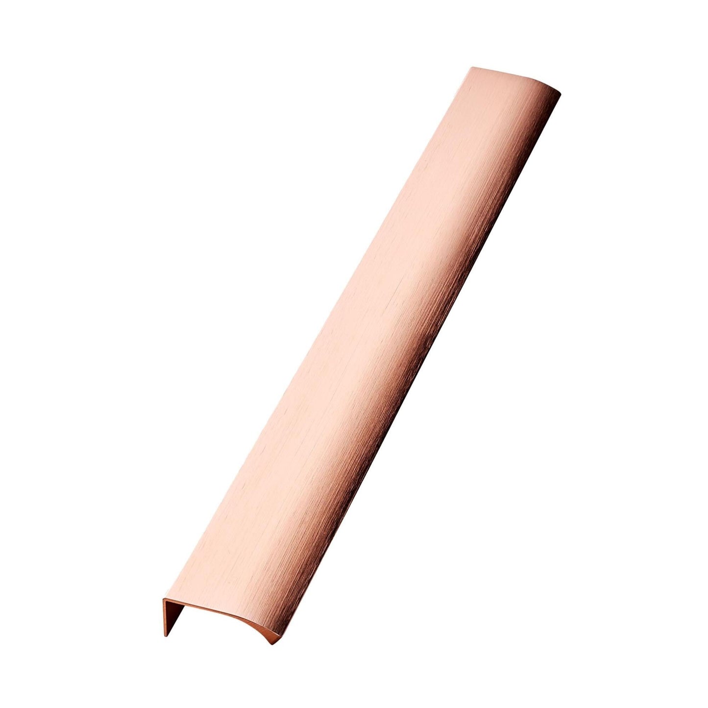 Furnipart Edge Straight Brushed Rose Gold Profile Trim Handle 40mm 200mm 350mm