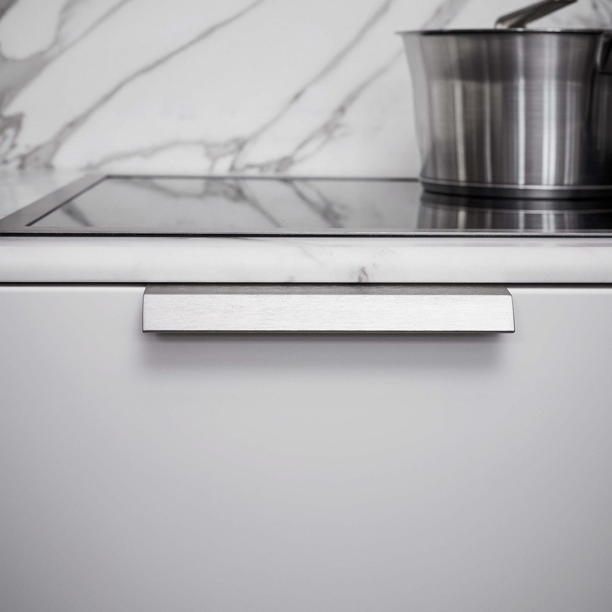 Furnipart Bench Brushed Inox Profile Trim Handle 40mm & 200mm