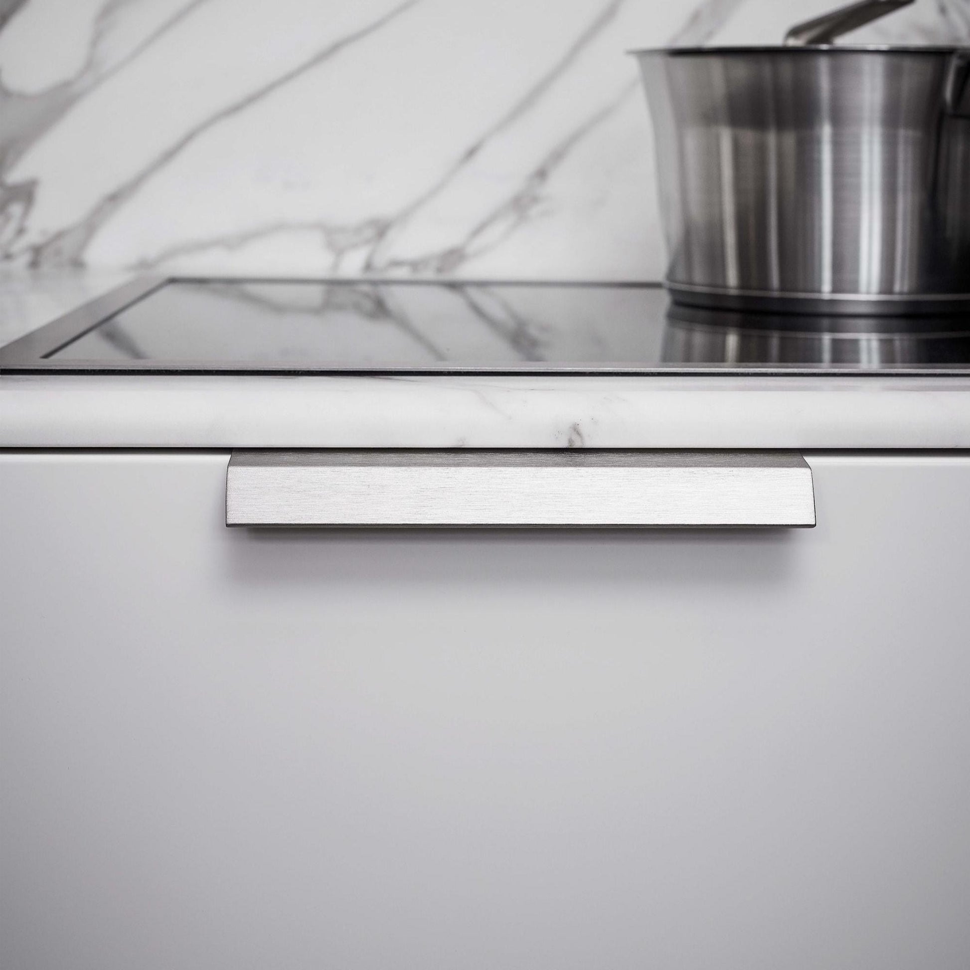 Furnipart Bench Brushed Inox Profile Trim Handle 40mm & 200mm