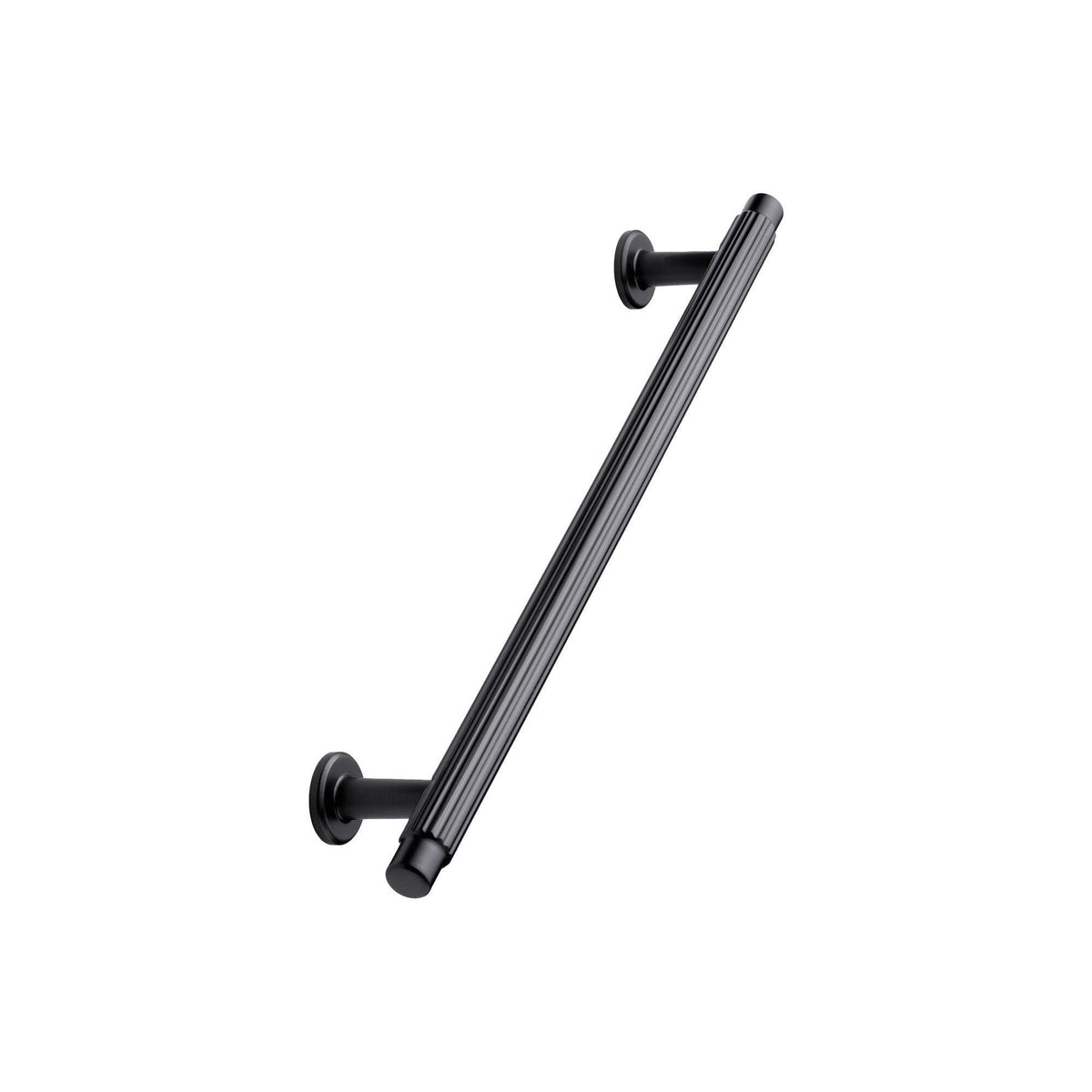 Furnipart Villa Fluted Handle & Knob Gun Metal 128mm 192mm Round Knob T- Knob