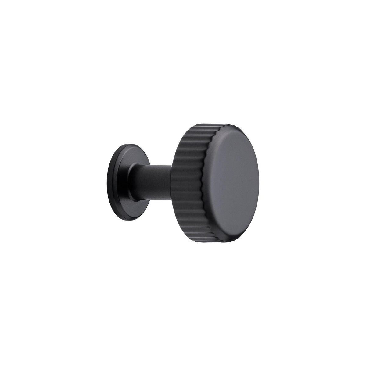 Furnipart Villa Fluted Handle & Knob Gun Metal 128mm 192mm Round Knob T- Knob
