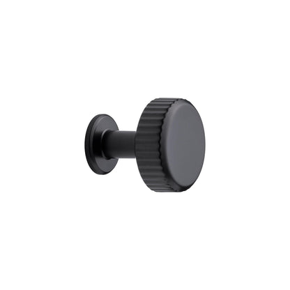 Furnipart Villa Fluted Handle & Knob Gun Metal 128mm 192mm Round Knob T- Knob
