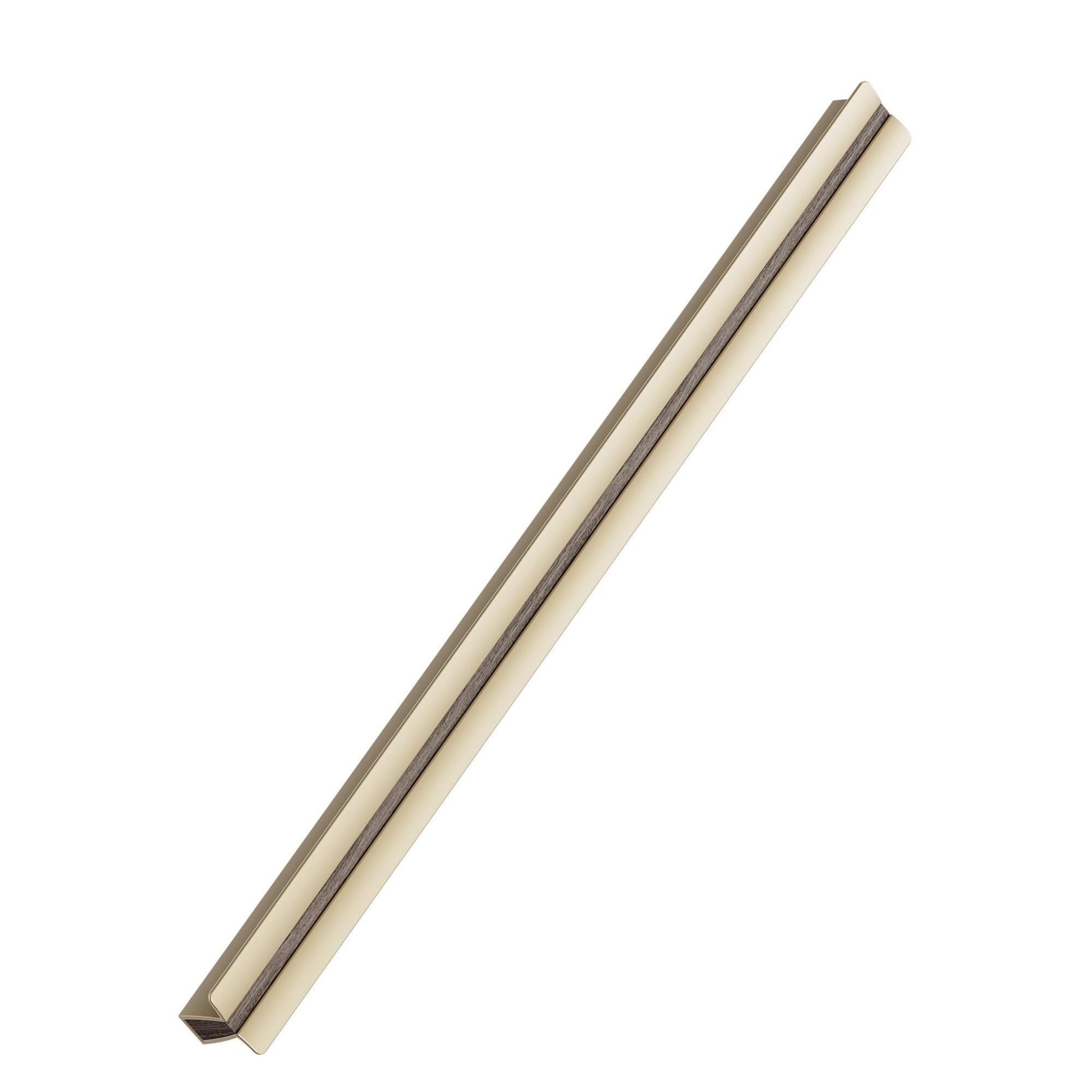 Furnipart Papillon Dark Brown Oak & Matt Brass Wood Handle 32mm 160mm 320mm