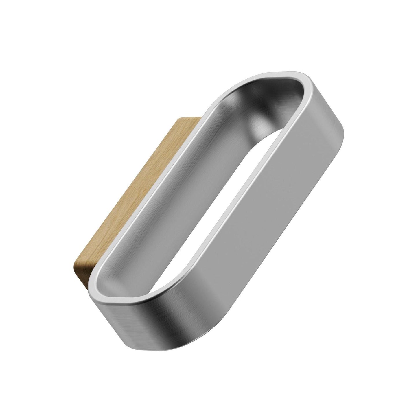 Furnipart Race Clear Lacquered Oak & Inox Wood Handle 32mm 96mm