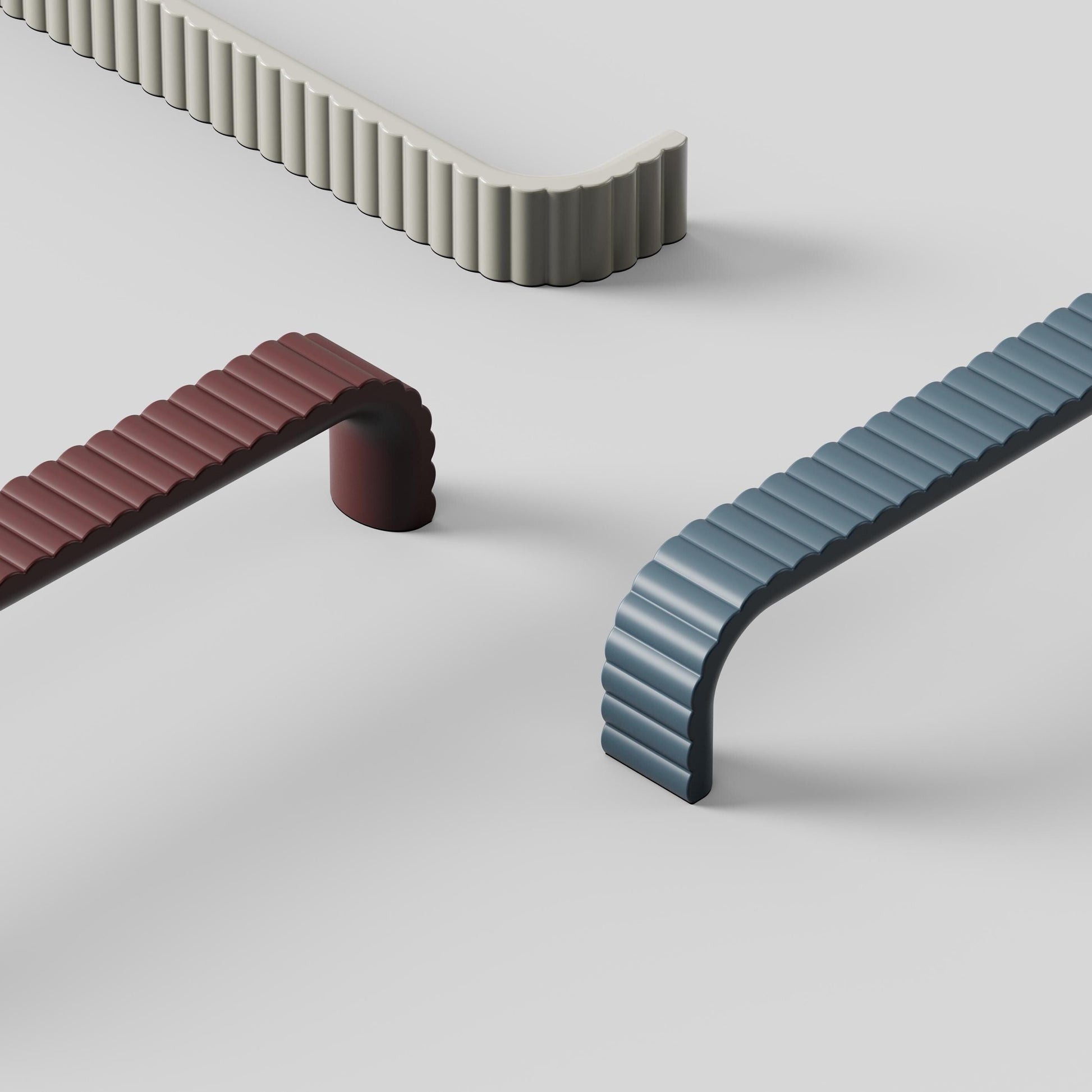 Furnipart Lace Knob Matt Maroon, Blue & Dusty Yellow 160mm
