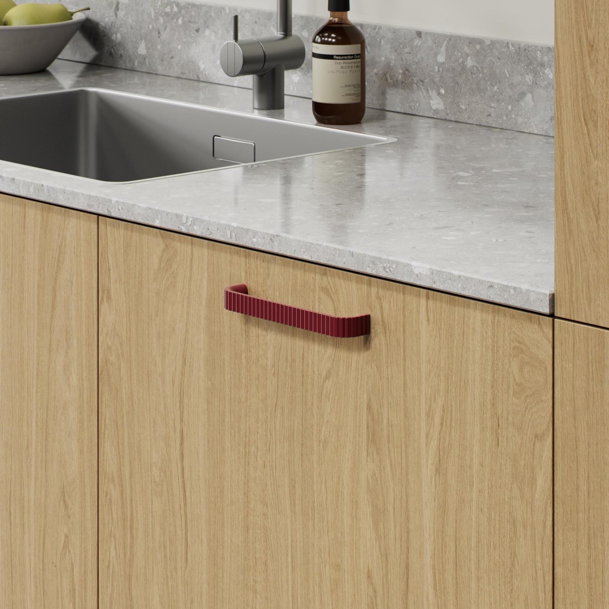 Furnipart Lace Knob Matt Maroon, Blue & Dusty Yellow 160mm