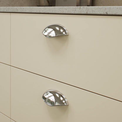 Furnipart Luna Cup 64mm & 96mm Bright Nickel