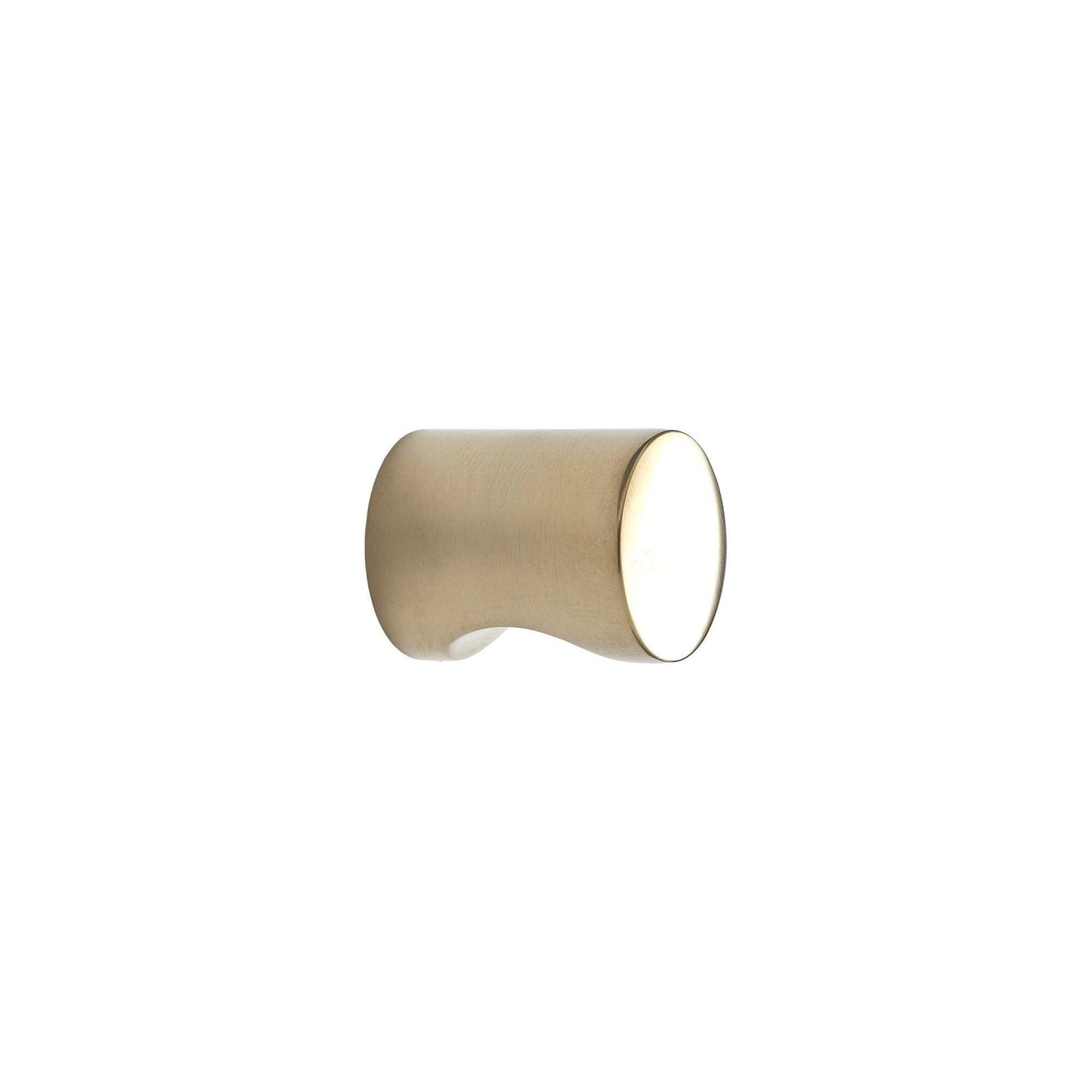 Furnipart Tumbler Round Knob Untreated Brass Polished 21mm