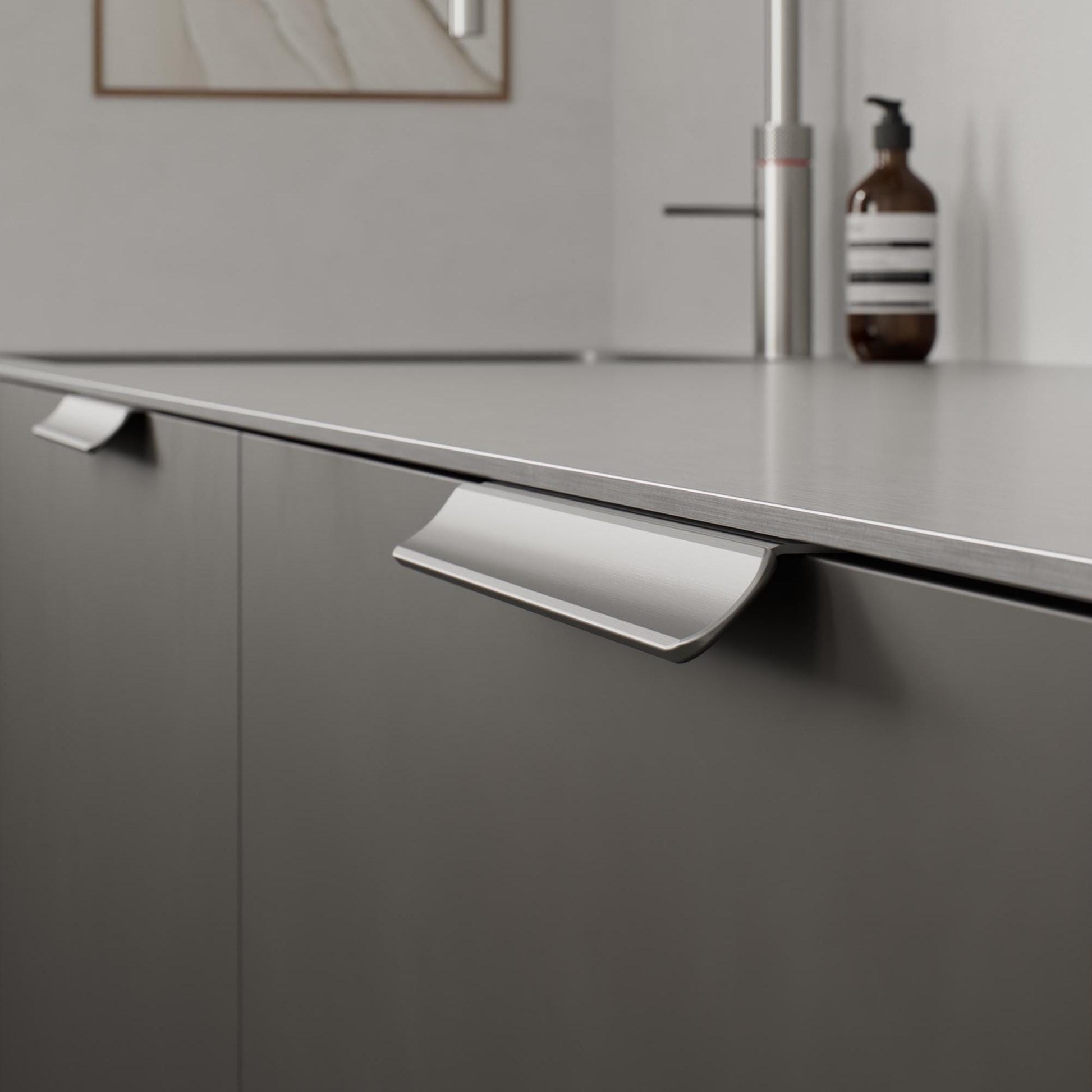 Furnipart Volet Trim Handle Profile Inox 52mm & 220mm