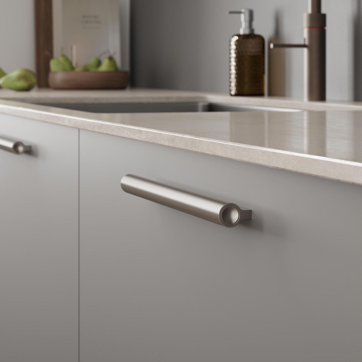 Furnipart Lucente Matt Inox Handle 100mm 300mm & 1200mm